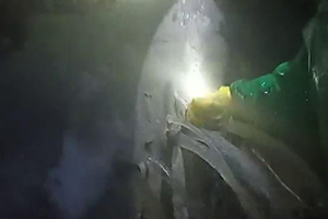 阳泉消防水池堵漏现场